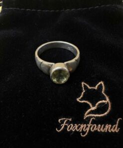 Sterling Silver 925 Natural Citrine Ring Oval Faceted Bezel Wide Band UK Size J