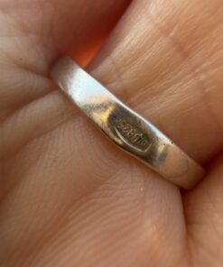 Vintage Sterling Silver 925 Marcasite Rose Flower Ring Art Deco Style UK O½ US 7.5~214