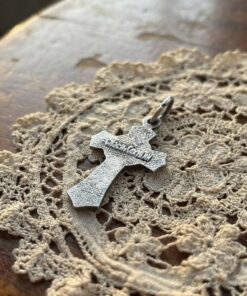 Russian Orthodox Silver Crucifix Cross Pendant "Save and Protect" Spasi i Sokhrani~214