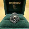 Vintage 925 Silver Filigree Flower Ring – UK P / US 7.75~216