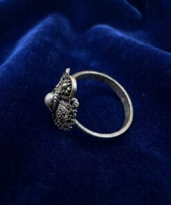 Vintage 925 Silver Filigree Flower Ring – UK P / US 7.75~216
