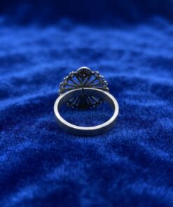 Vintage 925 Silver Filigree Flower Ring – UK P / US 7.75~216