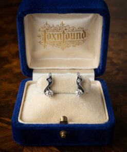 Vintage Soviet USSR 875 Silver Earrings – Collectible – Clear Stones – English Lock~213