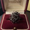 Vintage Sterling Silver 925 Garnet Cluster Ring – Ukrainian Hallmark – UK Size N