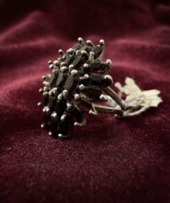 Vintage Sterling Silver 925 Garnet Cluster Ring – Ukrainian Hallmark – UK Size N