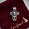 Sterling Silver Orthodox Cross Pendant – St Nicholas & Holy Protection (Pokrova) – 5.9 g~117