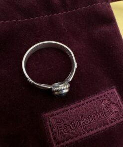 Vintage Sterling Silver 925 Black Onyx Ring Size P / US 7.75~218