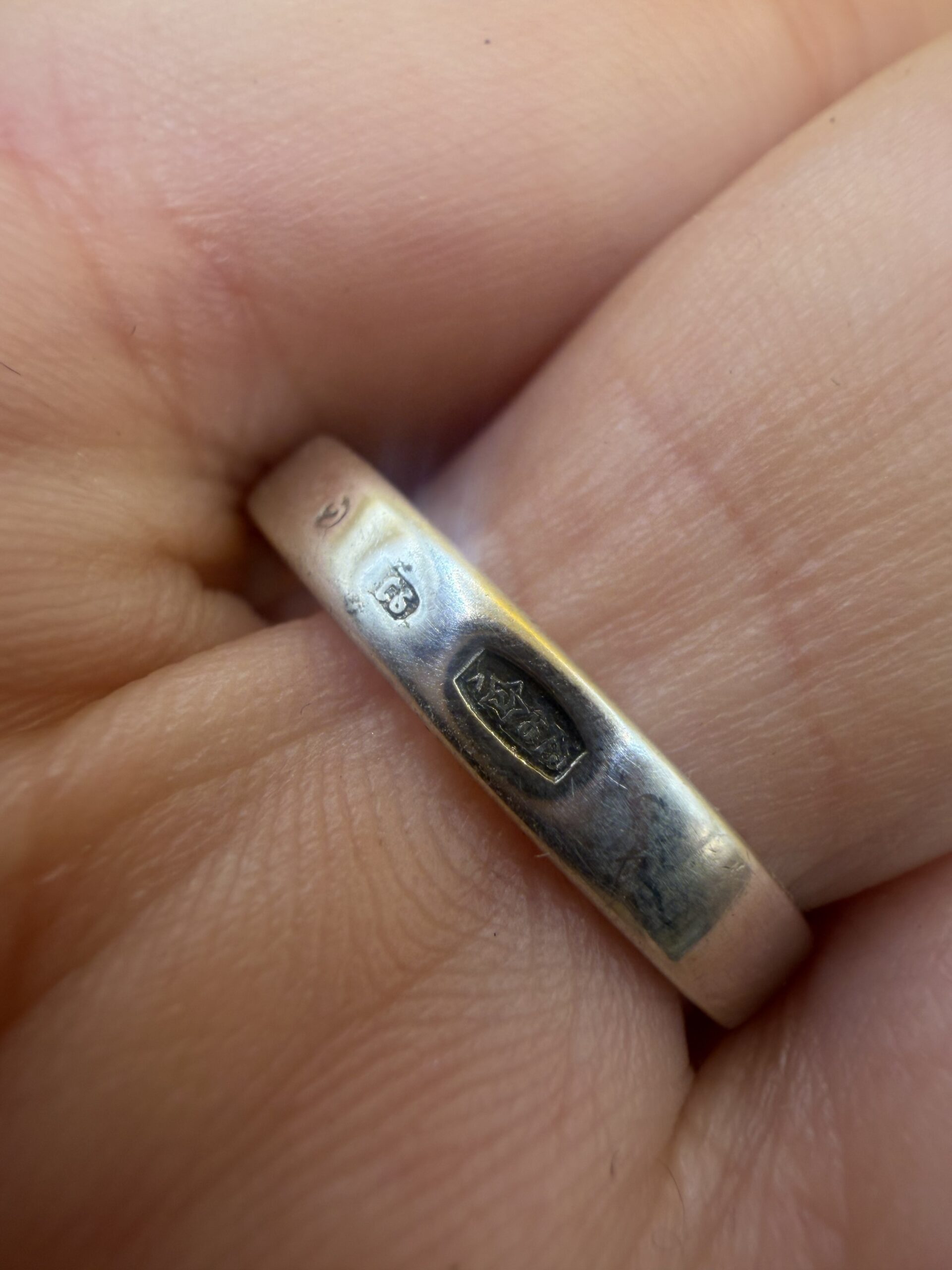 Soviet Vintage Silver 875 Ruby Ring Size 7-7.5~218