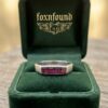 Soviet Vintage Silver 875 Ruby Ring Size 7-7.5~218