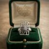 Vintage Sterling Silver 925 Statement Ring - Size 8 (P/Q)~217