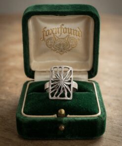 Vintage Sterling Silver 925 Statement Ring - Size 8 (P/Q)~217