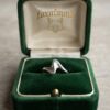 Vintage Sterling Silver Modernist Wavy Ring – UK Size Q / US Size 6.25~218