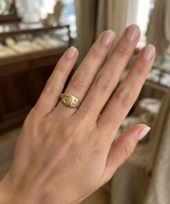 Vintage Soviet 875 Silver Signet Ring UK L / US 5.5~218