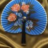Vintage Soviet Tbilisi Souvenir Folding Fan Collectible