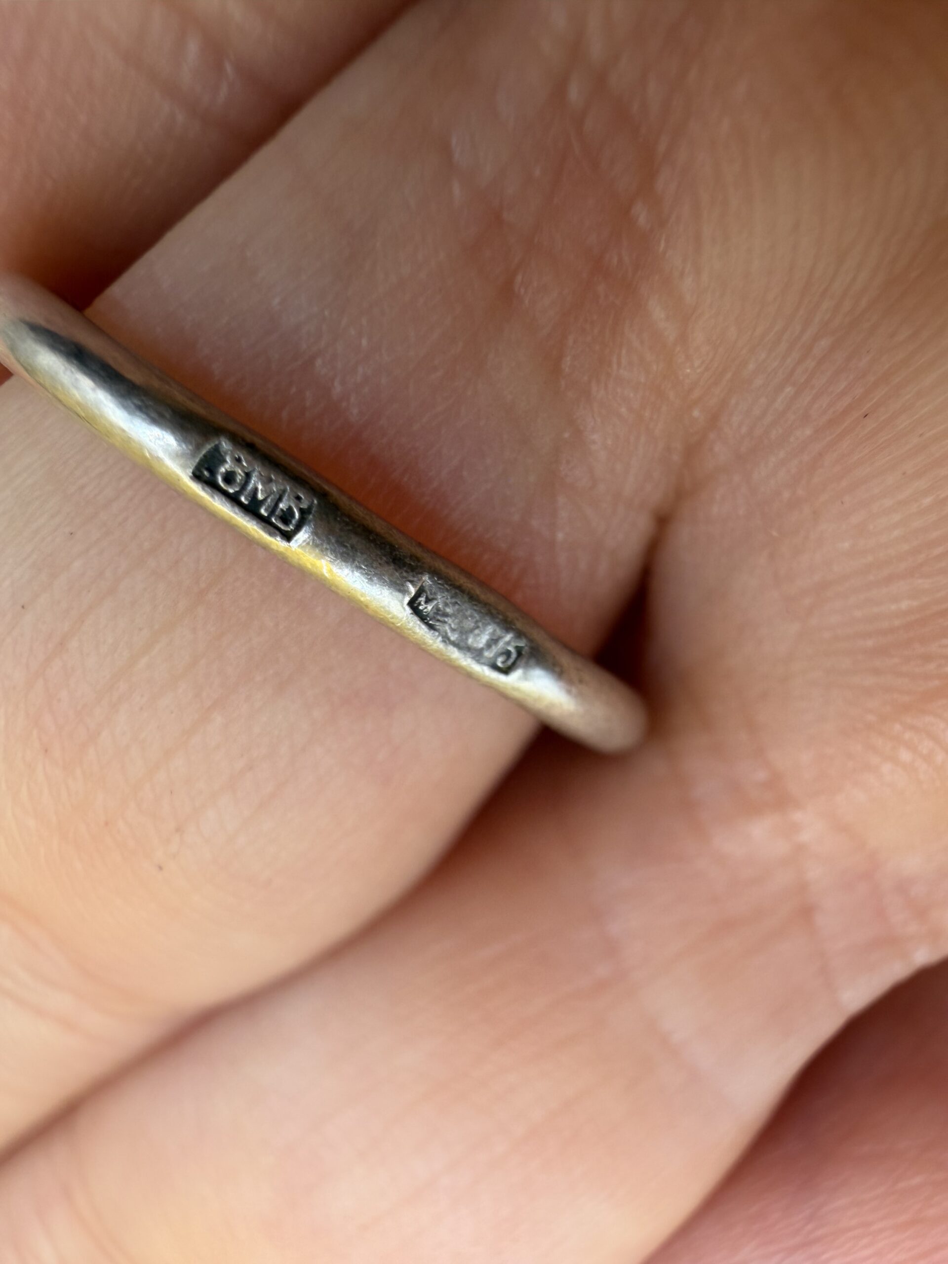 Vintage Soviet 50-60s Sterling Silver Floral Flower Ring Size M (US 6.25) Stamped 875 2.3g~219