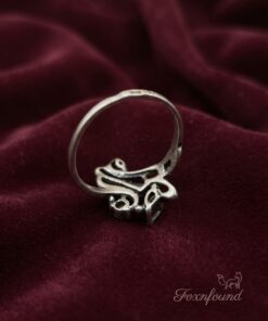 Vintage Sterling Silver 925 Cubic Zirconia Swirl Cocktail Ring Size N (US 5.75) 2.32g~219