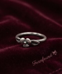 Vintage Soviet 50-60s Sterling Silver Floral Flower Ring Size M (US 6.25) Stamped 875 2.3g~219