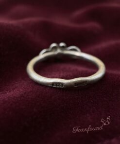 Vintage Soviet 50-60s Sterling Silver Floral Flower Ring Size M (US 6.25) Stamped 875 2.3g~219