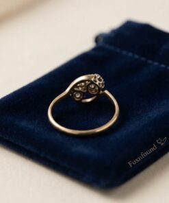 Antique Victorian 22k Gold Toi Et Moi Diamond Cluster Ring | 3.03g Size S~220