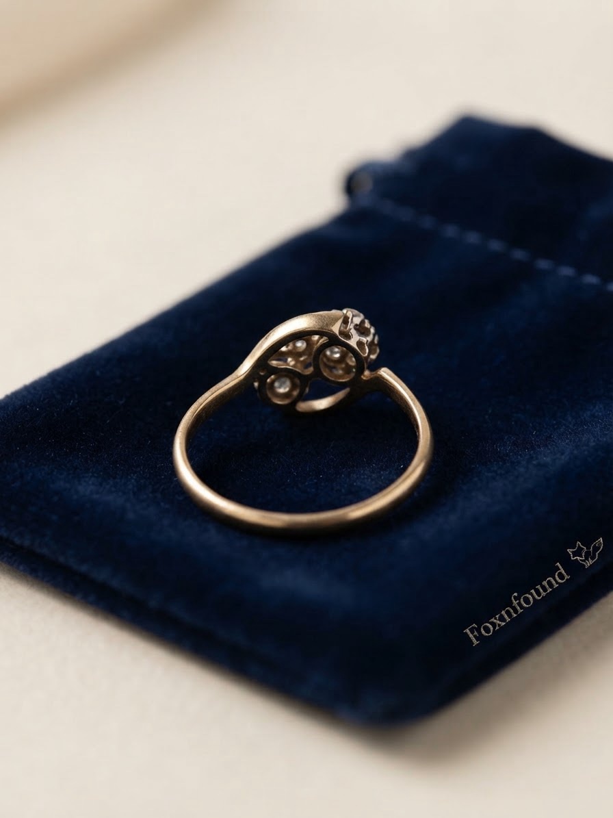 Antique Victorian 22k Gold Toi Et Moi Diamond Cluster Ring | 3.03g Size S~220