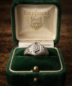 Vintage Soviet 875 Silver Floral Motif Signet Ring Size O~220