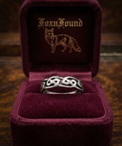 Vintage Sterling Silver 925 Celtic Knot Band Ring Size L US 5.75 1.68g~222