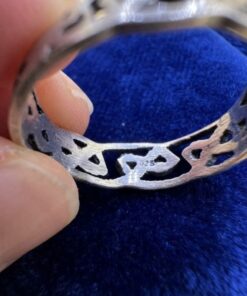 Vintage Sterling Silver 925 Celtic Knot Band Ring Size L US 5.75 1.68g~222