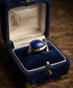 Vintage Silver 925 Lapis Lazuli Ankh Ring LIFE Size O1/2 6.54g~222