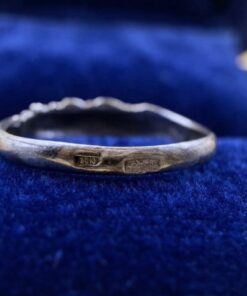 Vintage Soviet USSR Sterling Silver 925 Beaded Twist Ring Size P1/2 2.07g~222