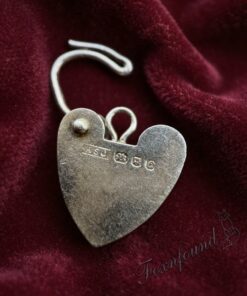 Vintage 1977 Sterling Silver 925 Heart Padlock Clasp Bracelet London 1.57g~216