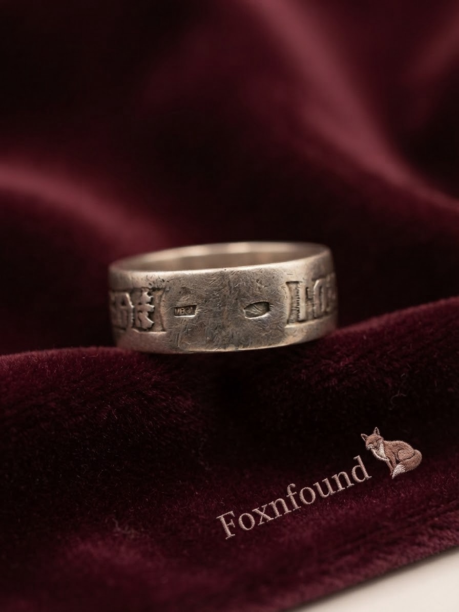 Russian Orthodox Silver Ring Spasi i Sohrani Save & Protect Size J½ ~216