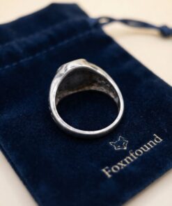 Vintage Sterling Silver Oval Signet Ring UK Size O 3.77g Unisex Engravable