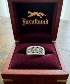 Sterling Silver 925 Leaf Branch CZ Wide Band Ring UK P½ US 8~223