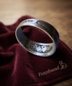 Sterling Silver 925 Leaf Branch CZ Wide Band Ring UK P½ US 8~223