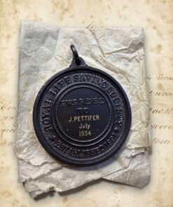 Vintage 1954 RLSS Royal Life Saving Society Bronze Medal J Pettifer Boxed