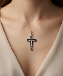 Sterling Silver 925 Crucifix Cross Pendant Orthodox Save & Protect 1.34g~223