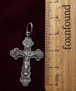 925 Silver Orthodox Budded Crucifix Cross Pendant Save and Protect 1.76g~223