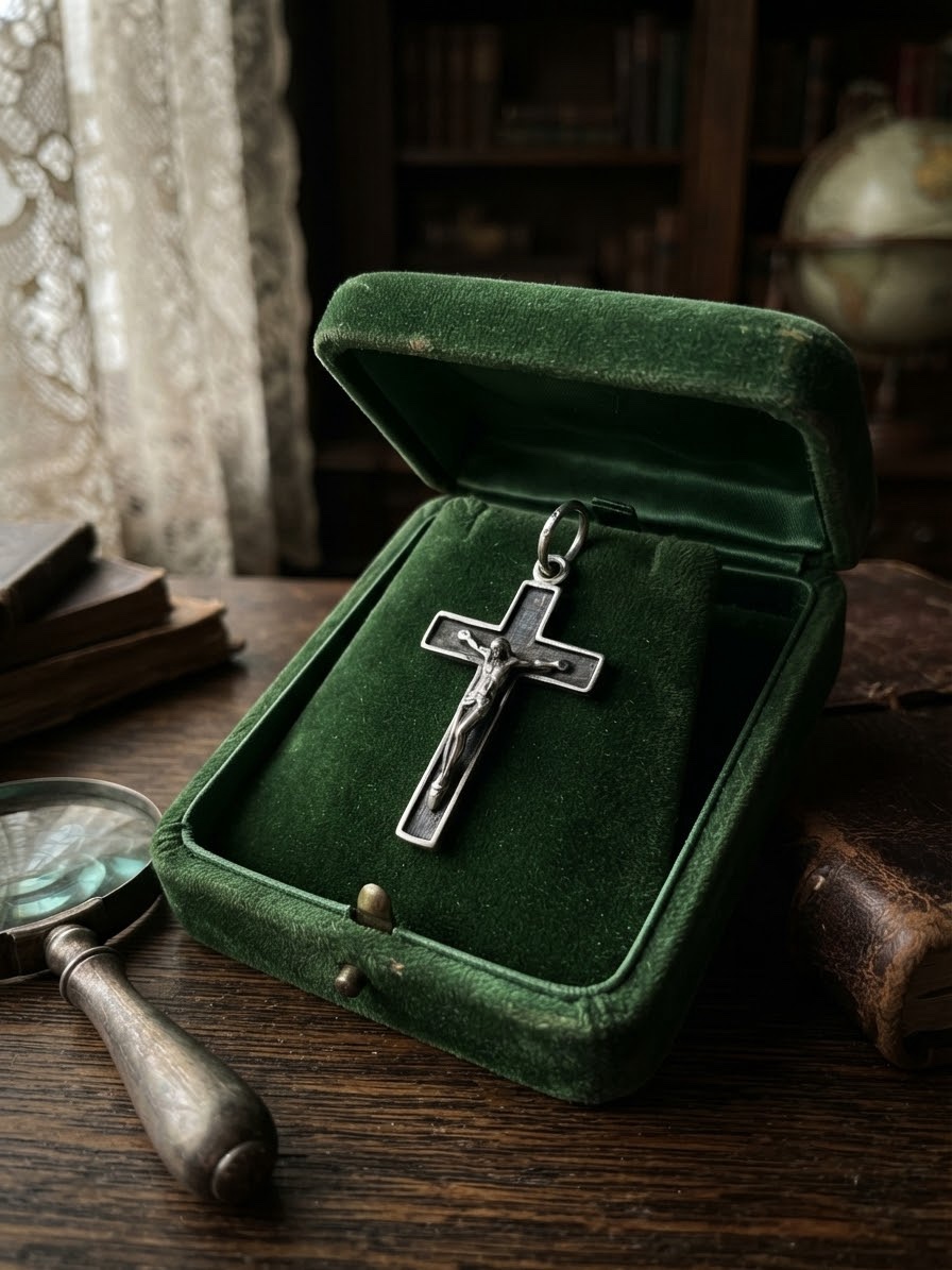Sterling Silver 925 Crucifix Cross Pendant Orthodox Save & Protect 1.34g~223