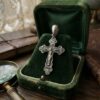 925 Silver Orthodox Budded Crucifix Cross Pendant Save and Protect 1.76g~223