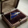 ✨ Vintage Comptometer Enamel Pennant Badge ✨