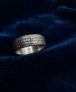 Sterling Silver 925 Lord's Prayer Orthodox Band Ring Size O½ 2.23g~223