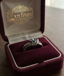 Silver 925 Octopus Tentacle Knot Ring Black Stone UK S½ 5.71g