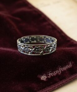 Vintage Soviet Silver Openwork Daisy Flower Band Ring Size Q-224