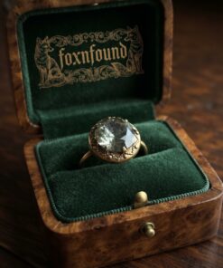 Vintage Soviet 60s  Ring Gilt Granulated Setting UK Size T½~226