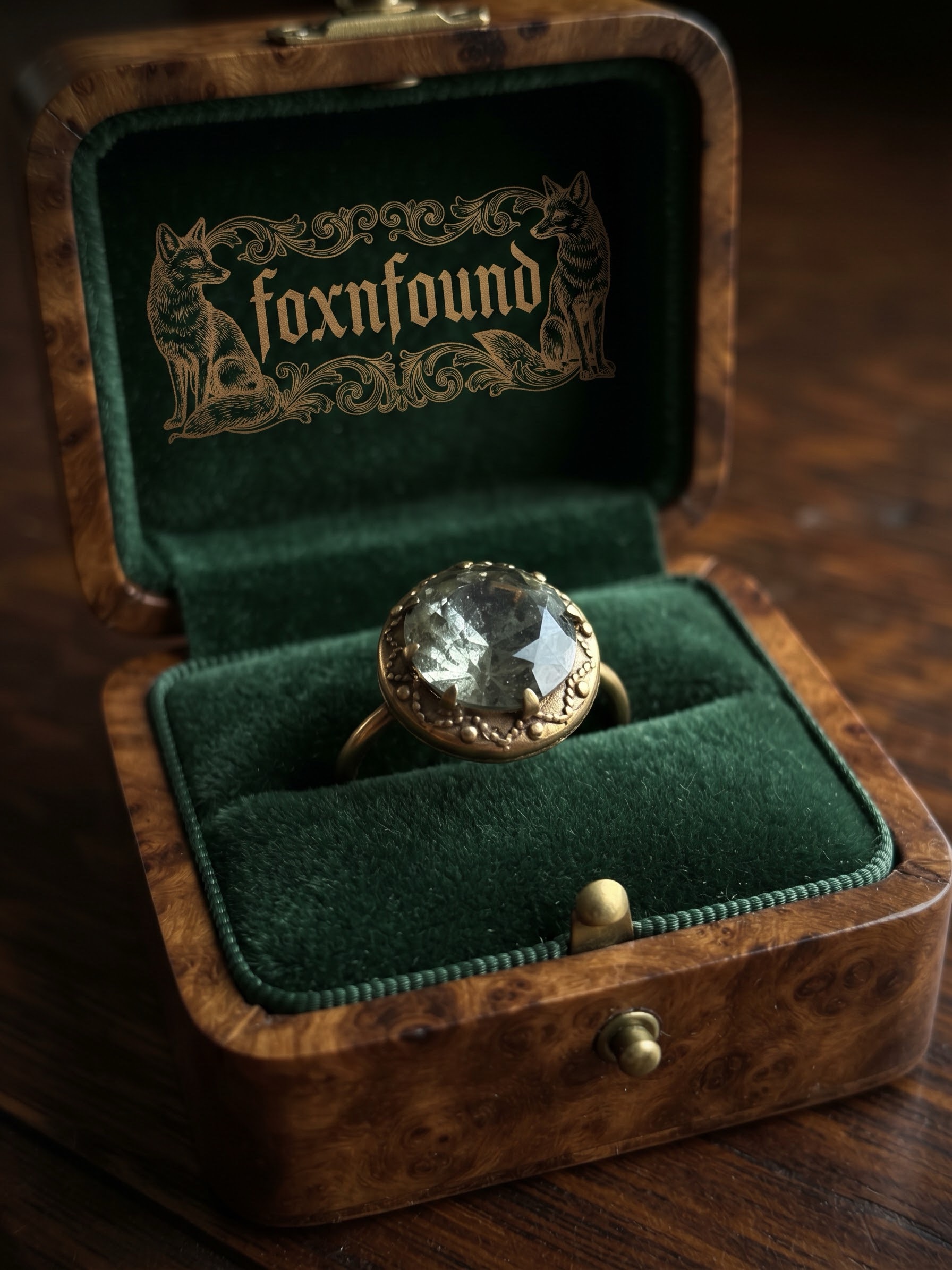 Vintage Soviet 60s Ring Gilt Granulated Setting UK Size T½~226