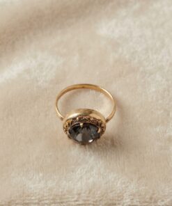 Vintage Soviet 60s Ring Gilt Granulated Setting UK Size T½~226