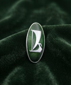 Rare Vintage 1990s Russian Lada AvtoVAZ Pin Badge Green Enamel