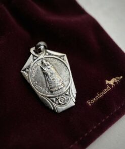 Vintage c.1930s Art Deco Silver St Willibrord Notre Dame Luxembourg Medal 2.29g~220