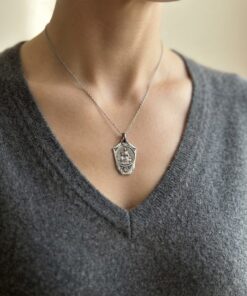 Vintage c.1930s Art Deco Silver St Willibrord Notre Dame Luxembourg Medal 2.29g~220