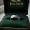 Vintage Silver 925 Wide Band Ring Embossed Circle Pattern UK Size O 3.3g~208